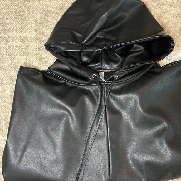 Fabletics Vegan Leather Hoodie and Ballcap (New with tags) - Picture 2 of 8